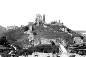 Corfe: Corfe Castle, from the Church Tower 1890