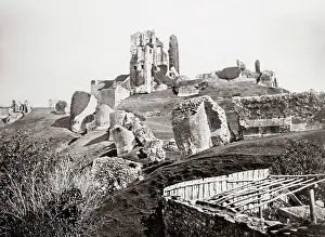 Corfe: Corfe Castle, Dorset, c.1880's