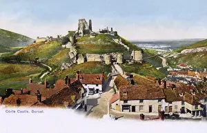 Corfe: Corfe Castle, Dorset, England