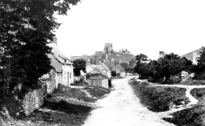 Corfe: Corfe Castle, and Village 1890