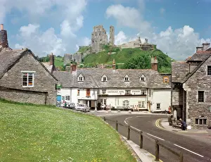 Corfe: Corfe Castle from the village, Corfe Castle