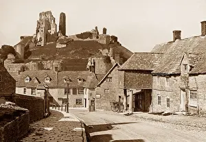 Corfe: Corfe village and Castle