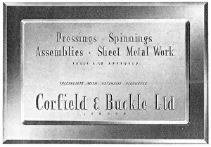 Corfield: Corfield And Buckle : Aircraft