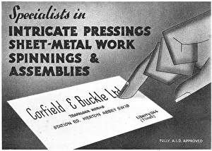 Corfield: Corfield And Buckle : Aircraft Assembly Work