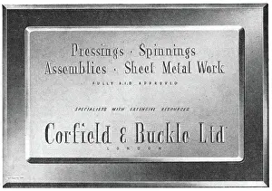 Pressings: Corfield And Buckle Aircraft Pressings