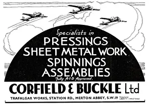 Corfield: Corfield & Buckle : Aircraft Sheet Metal & Engineering Work