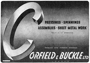 Pressings: Corfield And Buckle Pressings Spinnings & Assemblies