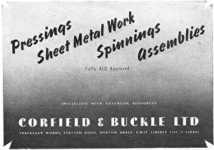 Corfield: Corfield And Buckle Sheet Metal Work And Spinnings