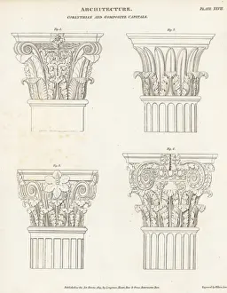Universal Dictionary: Corinthian and composite capitals, Greek architecture