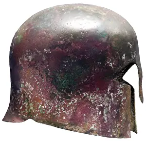 Hoplites: Corinthian helmet
