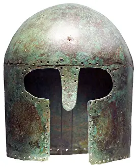 Hoplites: Corinthian helmet