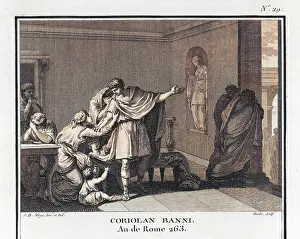 Banished: Coriolanus banished from Rome