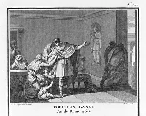 Distressed: Coriolanus banished from Rome