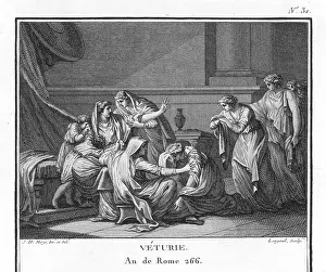 Disloyal: Coriolanus begged by his mother to spare Rome
