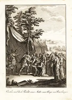Heathen: Coriolanus beseeched by his mother to halt his