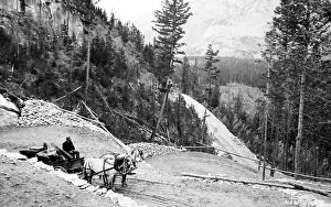 Corkscrew: The Corkscrew Drive, Banff, Canada, early 1900s