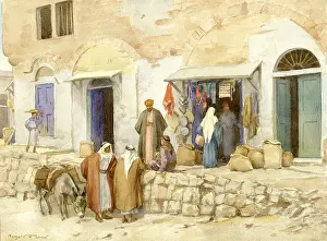 Sketchbook: A Corn dealer's shop, Bethlehem