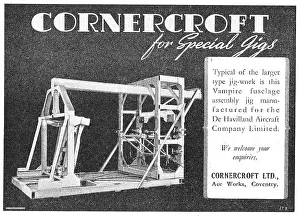 Cornercroft: Cornercroft Jig-Work For DH Vampire Construction