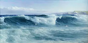 Headland: A Cornish Breaker ' waves breaking