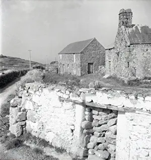 A Flying History - Peter Keating Aviation Collection: Cornish stone farmhouse and lane