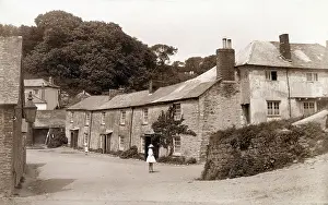 Mawes: Cornish village scene - possibly St Mawes, Cornwall