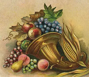 Ripe: Cornucopia with Fruit Spilling Out