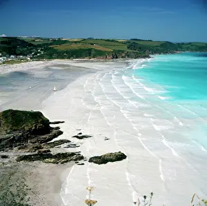 Austell: Cornwall, England - Pentewan Sands, St. Austell Bay