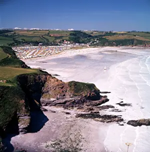 Austell: Cornwall, England - Pentewan Sands, St. Austell Bay