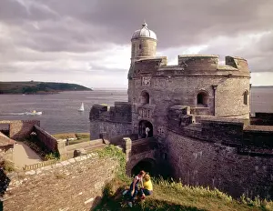Cornwall, England - St. Mawes Castle and St. Anthony Head