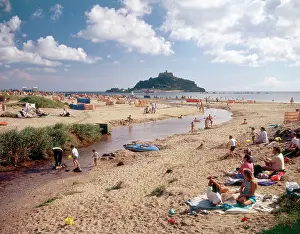 Marazion: Cornwall - Marazion Beach and St. Michael's Mount