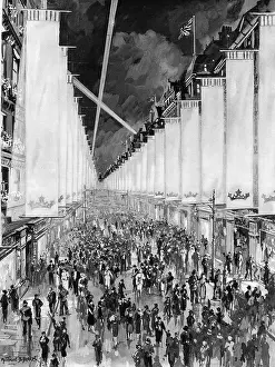 Floodlit: Coronation 1937 - Bond Street arrayed in white