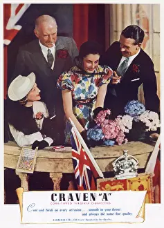 Spectating: Coronation 1937 - Craven A cigarettes advertisement