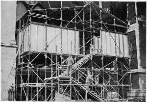Adapting: Coronation 1937 preparations - north wall, Westminster Abbey