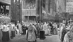 Grandmother: Coronation ceremony of King George VI at Westminster Abbey