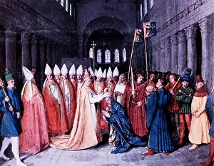 Fouquet: Coronation of Charlemagne