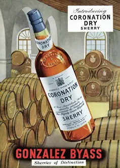 Coronation Dry Sherry advertisement, 1953
