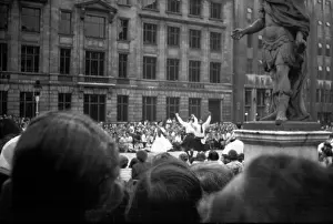 Terence Gallacher: Coronation. Folk dancing, evening Golden Sq