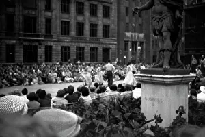 Terence Gallacher: Coronation. Folk dancing, evening Golden Sq