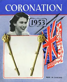 Memorabilia: Coronation hair clips, 1953
