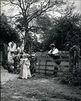 Yeomen: Coronation pageant rehearsal, Meadle, Buckinghamshire