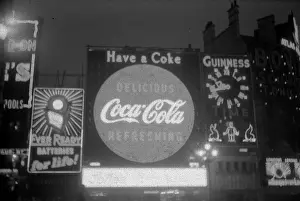 Coronation. Piccadilly Circus at Night