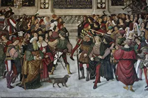 Pinturicchio: Coronation of Pope Pius III, Piccolomini Library