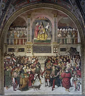 Pinturicchio: Coronation of Pope Pius III, Piccolomini Library