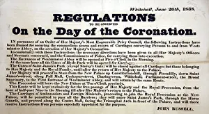 CORONATION REGULATIONS