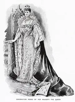 Alix: Coronation robes of Queen Alexandra