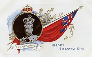 Gracious: Coronation Souvenir Postcard - King George V