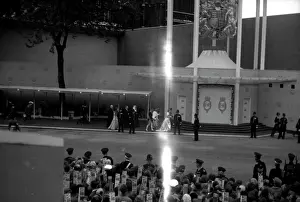 Terence: Coronation. VIPs arriving as side entrance