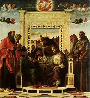 1480: The Coronation of the Virgin, by Bellini