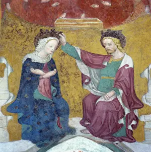 Bonifacio: Coronation of the Virgin; frescoes