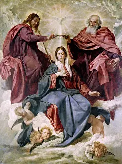 Virgen: The Coronation of the Virgin, by Velazquez